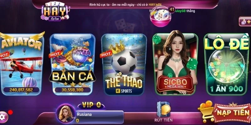 Các trò chơi nổi bật không thể bỏ lỡ tại Haywin